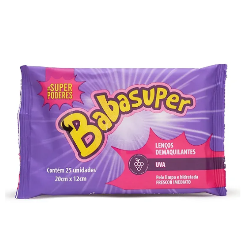 LENÇOS DEMAQUILANTES BABASUPER UVA