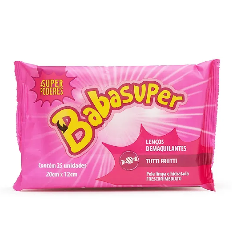 LENÇOS DEMAQUILANTES BABASUPER TUTTI FRUTTI