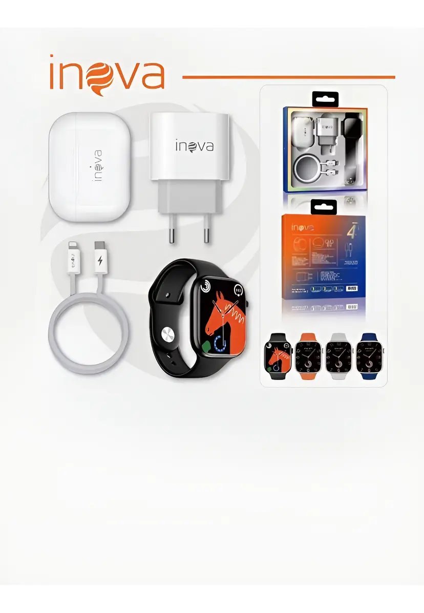 SMARTWATCH INOVA  WFCC-12756 *COMPATIVEL ANDROID E APPLE*  *COM FONE BLUETOOTH DE BRINDE*