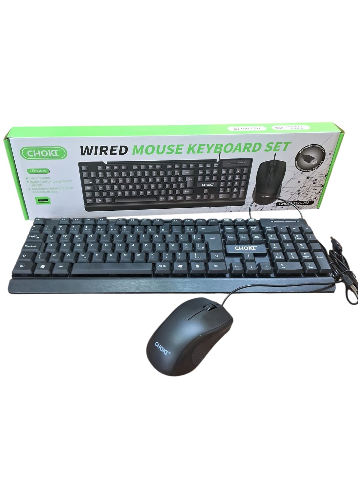KIT TECLADO E MOUSE CHOKI-TEC-242