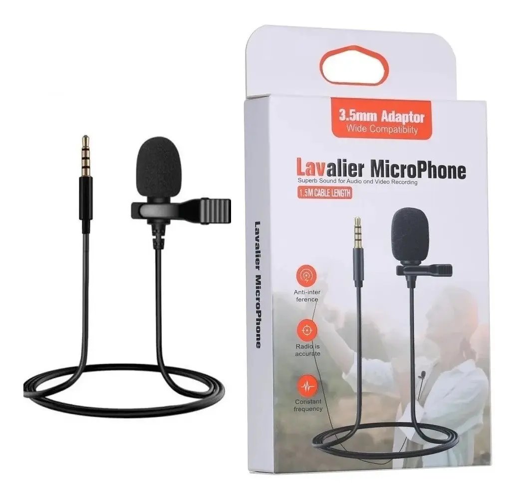 MICROFONE LAPELA LAVALIER JH-041-A