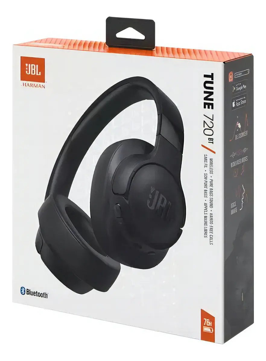 JBL FONE BLUETOOTH de Ouvido On ear Tune 720BT Preto